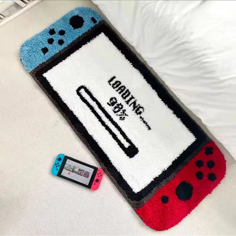 Switch Inspired Tufted Rug – Gamer Decor Non-Slip Carpet