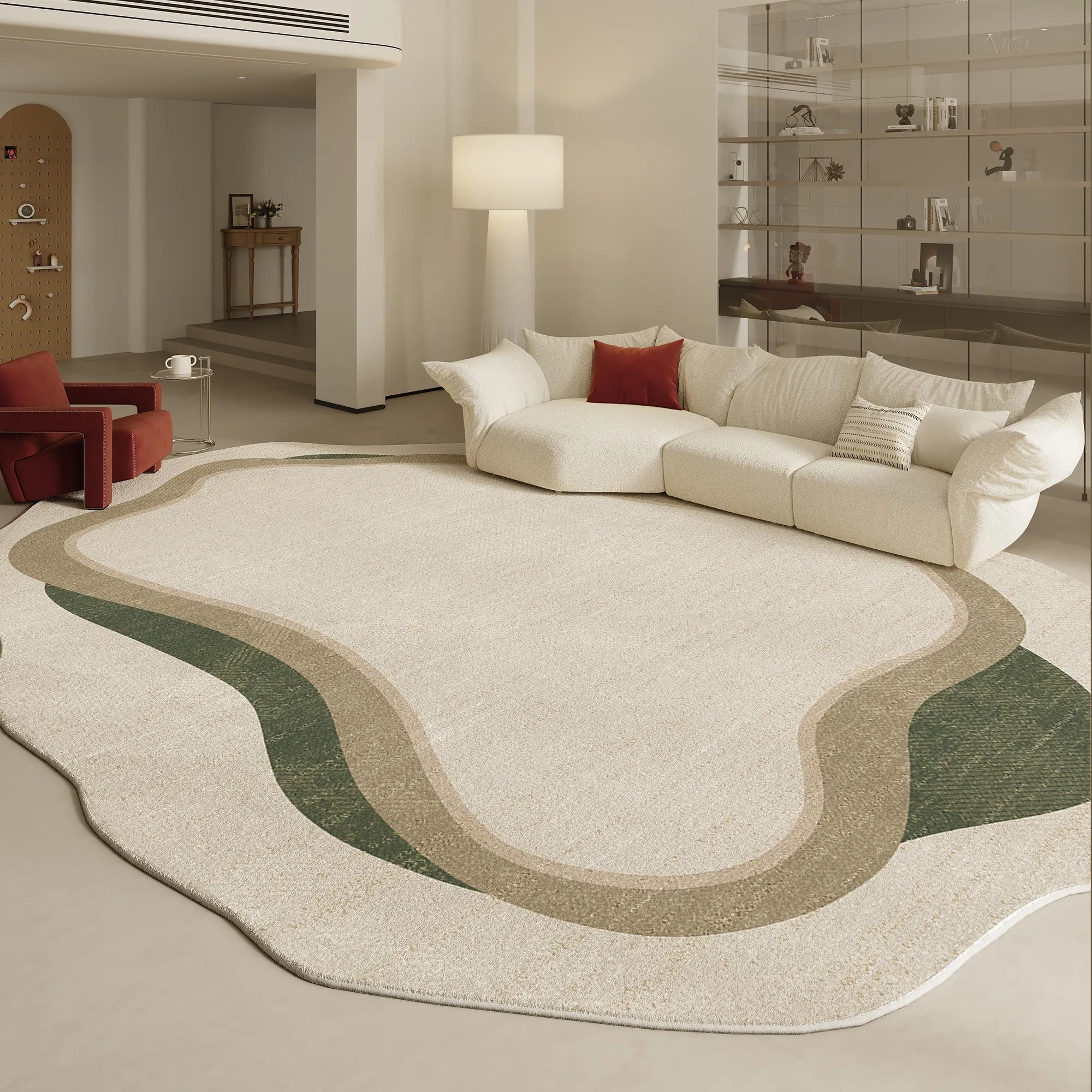 “Contour Flow Collection" – Modern Irregular Abstract Rug Series by Liora Vale