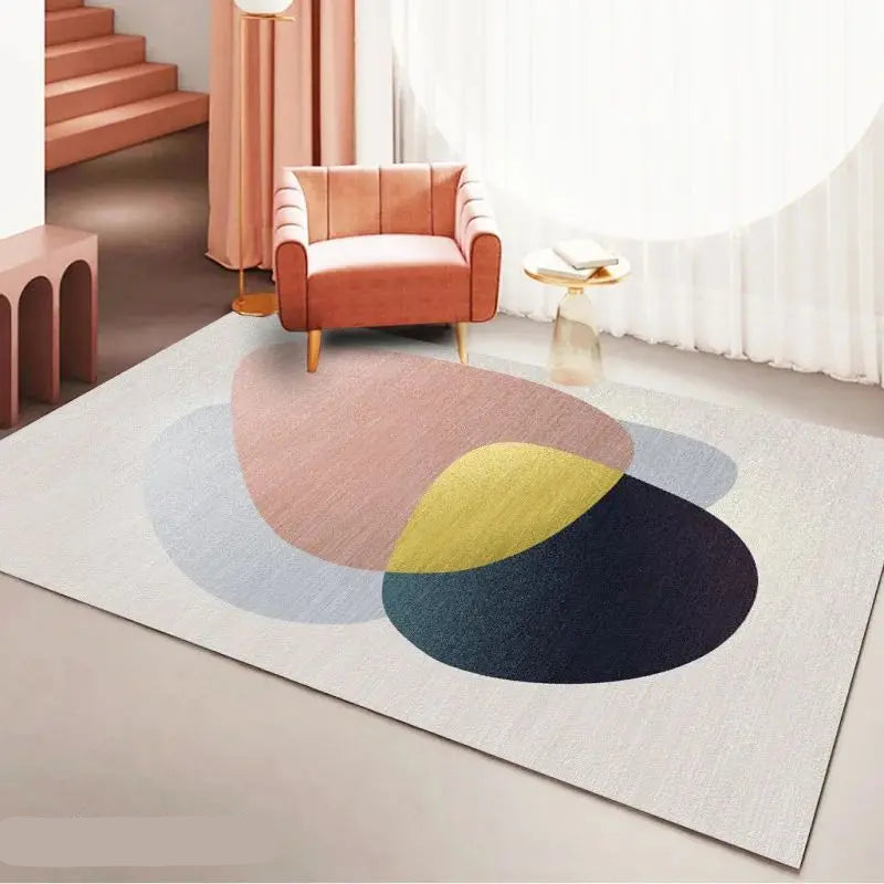 “Soft Horizon Study Collection” — Tufted Velvet Minimalist Rug from the Soren Hale Scandinavian Collection