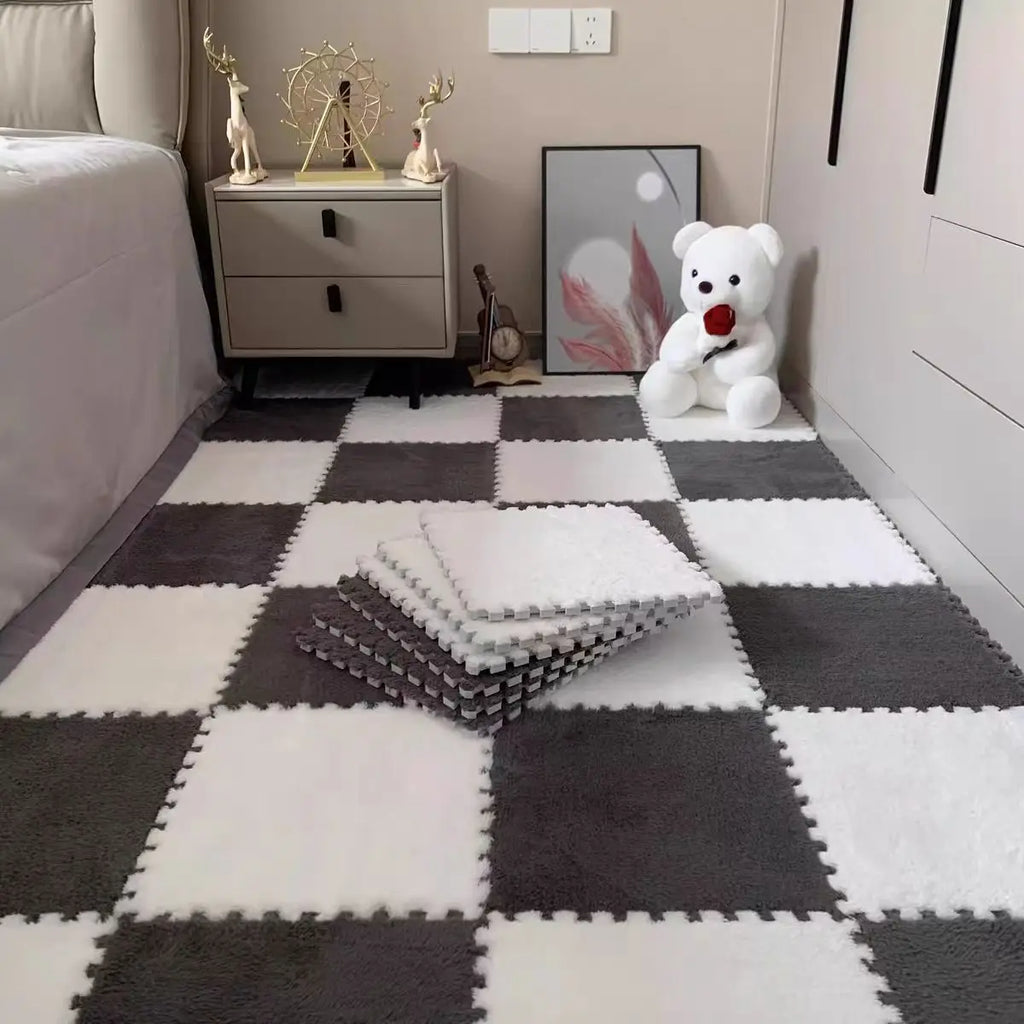 CloudSquare Modular Plush Tiles – Interlocking Softscape Set (10-Piece)