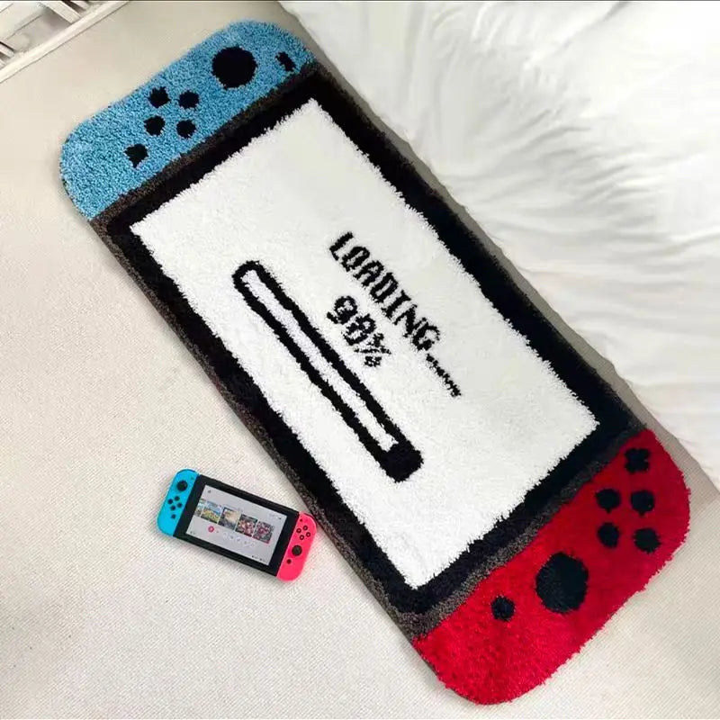 Switch Inspired Tufted Rug – Gamer Decor Non-Slip Carpet
