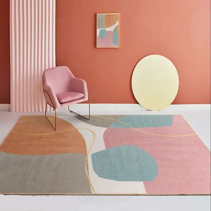 “Soft Horizon Study Collection” — Tufted Velvet Minimalist Rug from the Soren Hale Scandinavian Collection