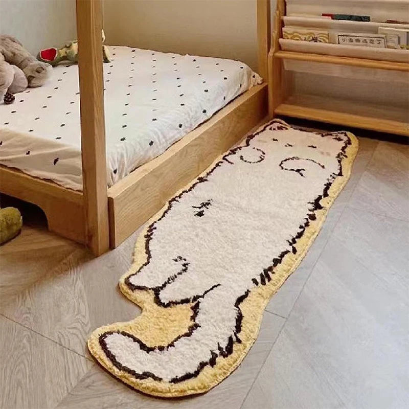 Cat Tufted Rug – Adorable Kitty Design Floor Mat for Bedroom