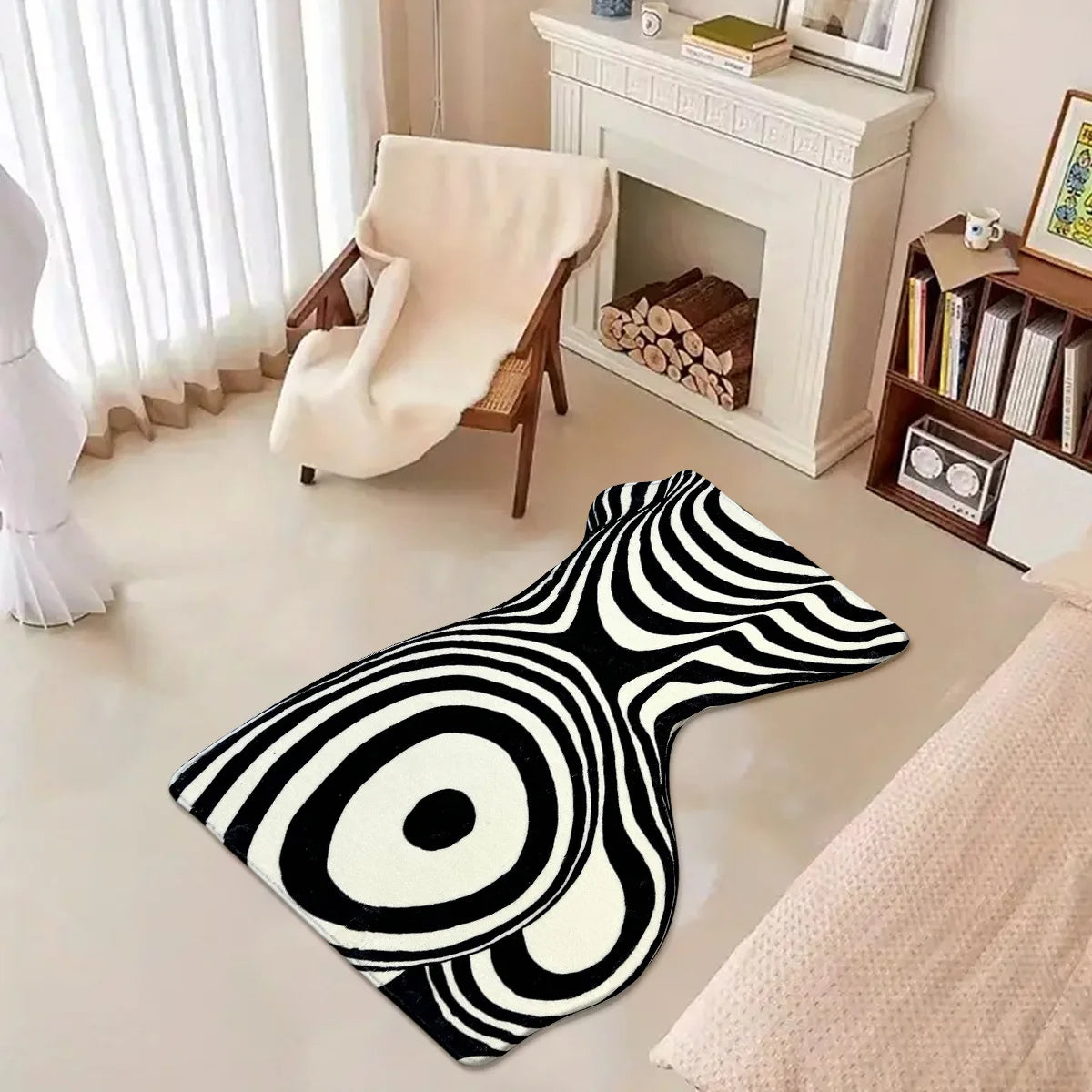 Minimalist Body Shape Rug – Tufted Aesthetic Carpet