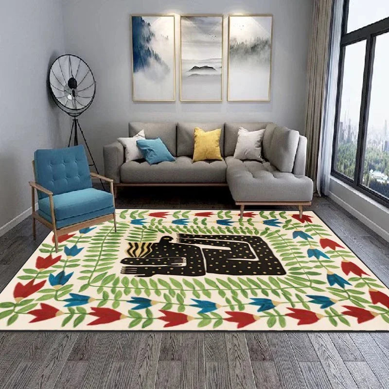 Tufted Haven Rug – Modern Plush Living Room Accent