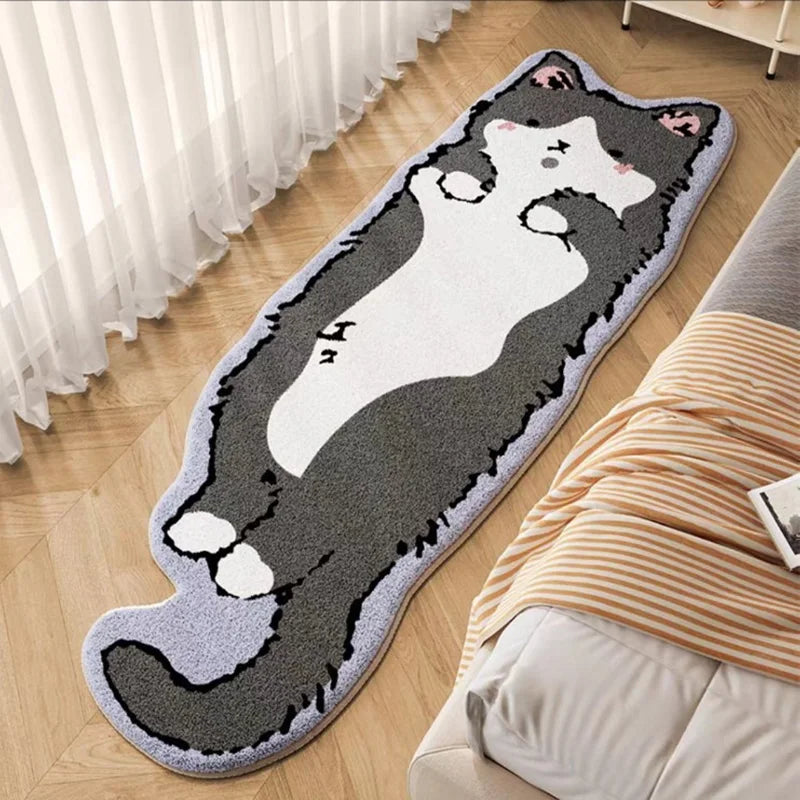 Cat Tufted Rug – Adorable Kitty Design Floor Mat for Bedroom