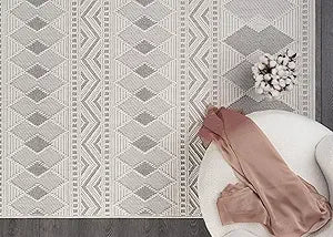 “Contour Drift No. 12” — Tufted Sculptural Swirl Rug from the Elian Varo Modernist Series