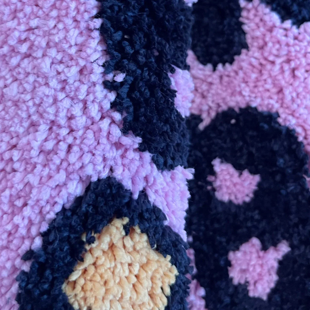 Pink Heart Tufted Rug – Cute Babe Design Floor Mat