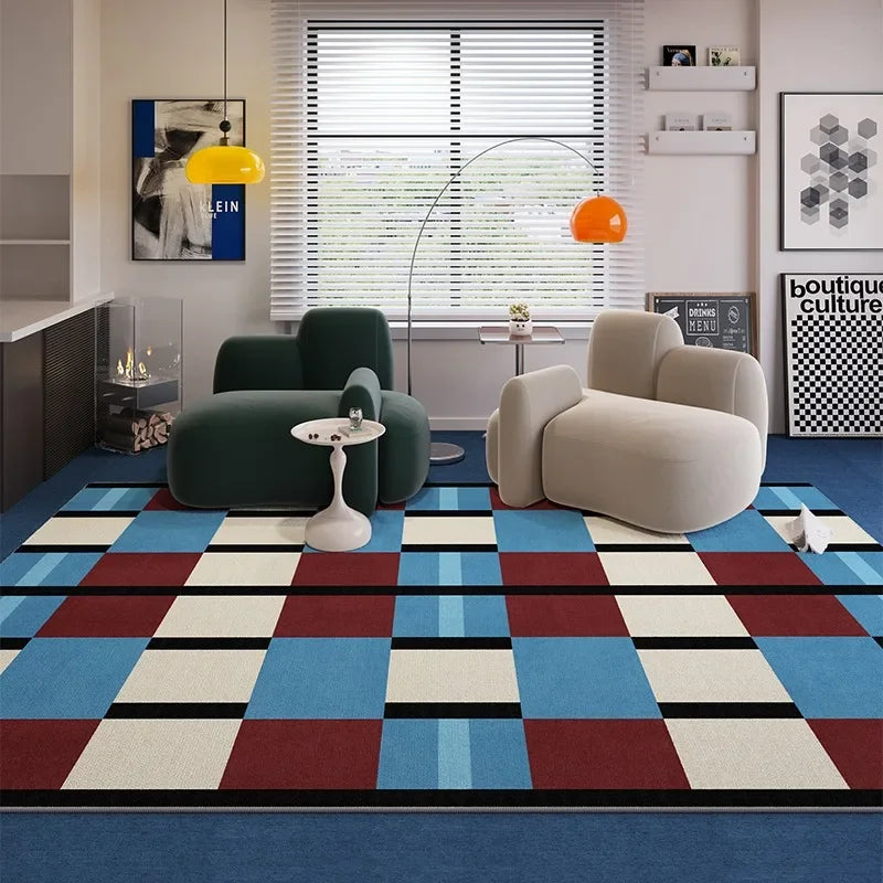 Chromatique Reverie – Large Retro Art Rug by Aurelia Voss | Solaria Spectrum Collection