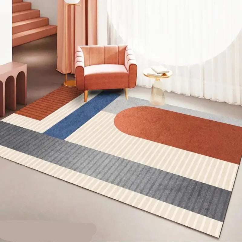 “Soft Horizon Study Collection” — Tufted Velvet Minimalist Rug from the Soren Hale Scandinavian Collection