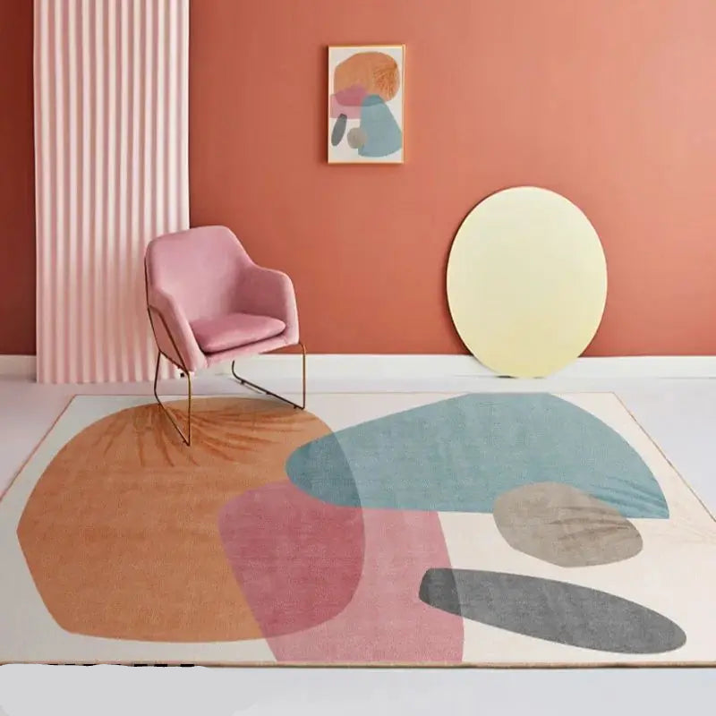 “Soft Horizon Study Collection” — Tufted Velvet Minimalist Rug from the Soren Hale Scandinavian Collection