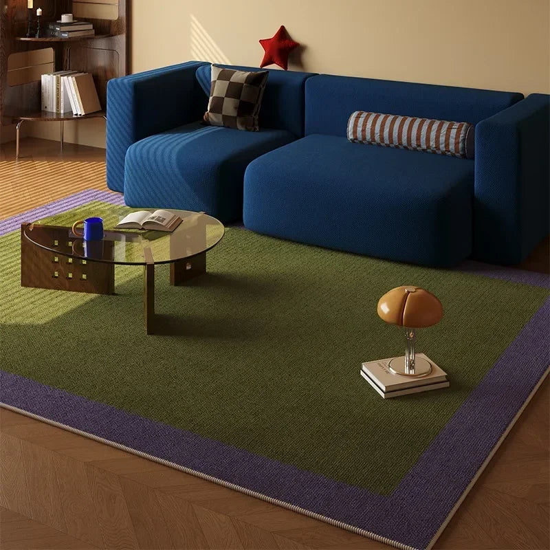 Vintage Patchwork Tufted Rug | Modern Soft Area Carpet for Living Room & Bedroom