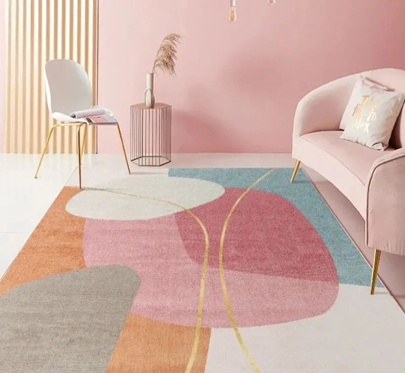 “Soft Horizon Study Collection” — Tufted Velvet Minimalist Rug from the Soren Hale Scandinavian Collection