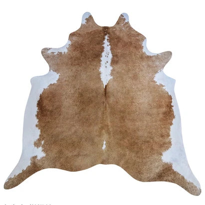 Cowhide Drift Luxe Rug – Modern Irregular Faux Cowhide Plush Carpet