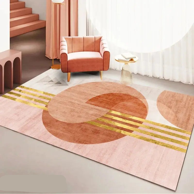 “Soft Horizon Study Collection” — Tufted Velvet Minimalist Rug from the Soren Hale Scandinavian Collection
