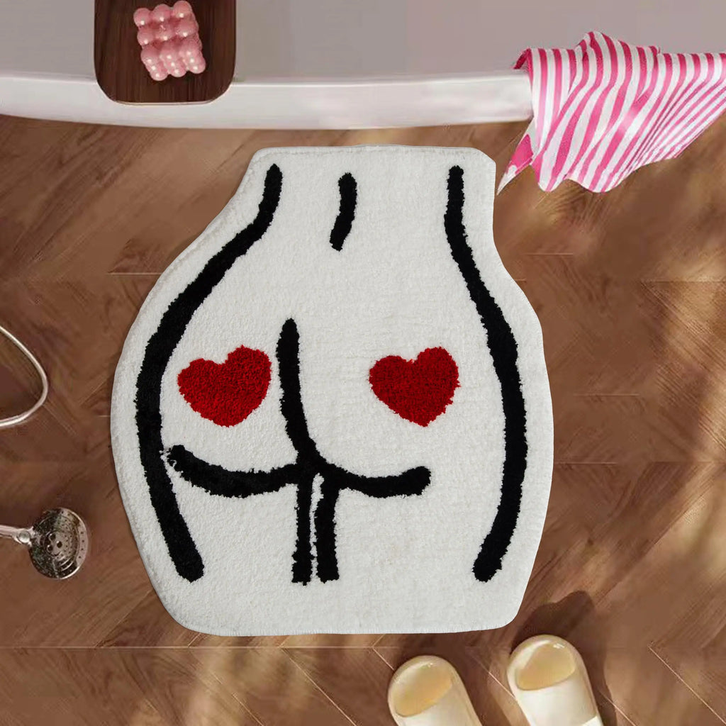 Playfully bold yet simple, this heart-themed rug adds warmth and attitude to any bedroom. A must-have for aesthetic lovers who enjoy cozy, expressive decor.