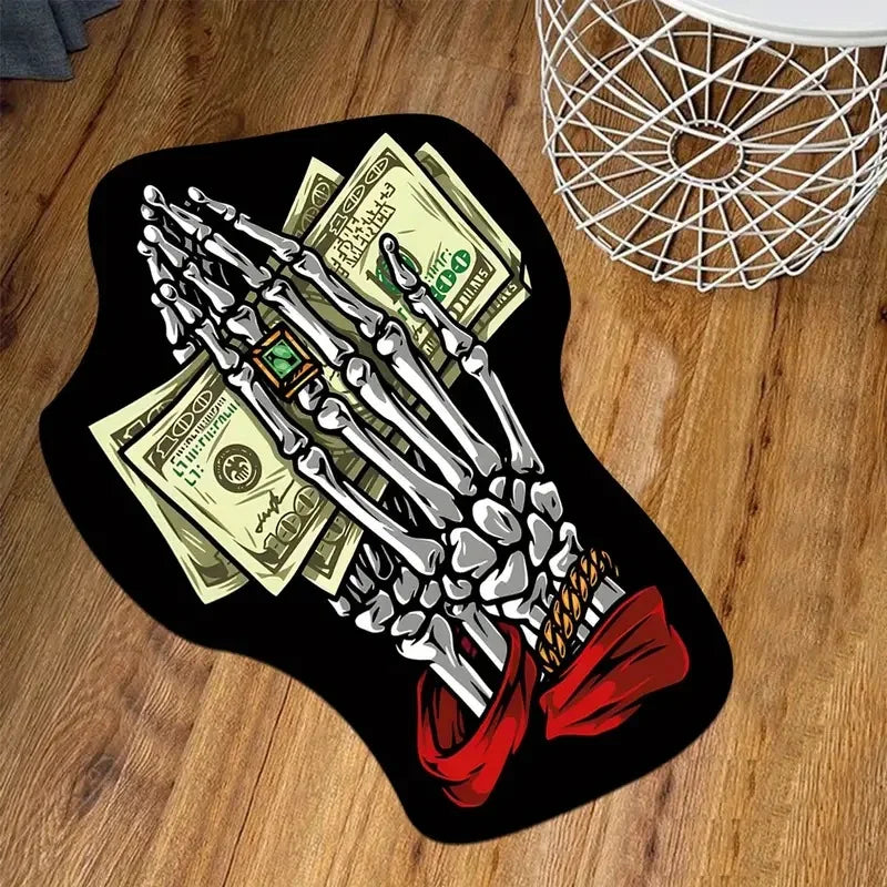 Hustler Tufted Rug – Money, Cash & Stack Design Floor Mat for Bedroom or Studio