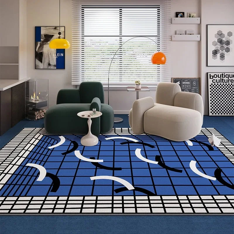 Chromatique Reverie – Large Retro Art Rug by Aurelia Voss | Solaria Spectrum Collection