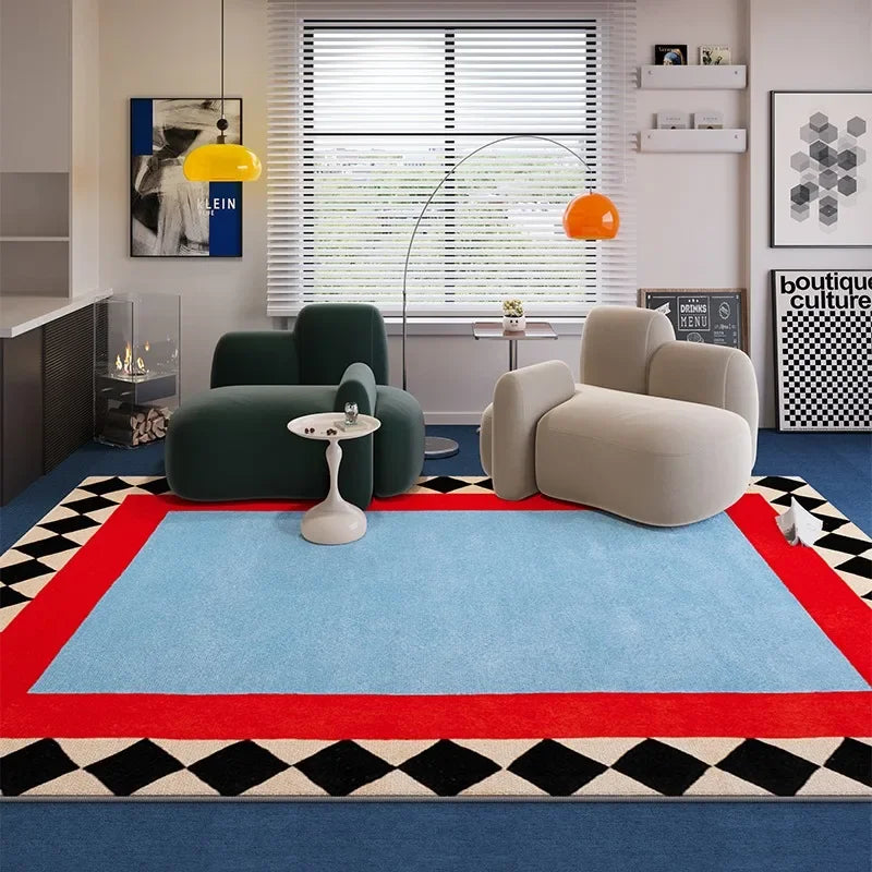 Chromatique Reverie – Large Retro Art Rug by Aurelia Voss | Solaria Spectrum Collection