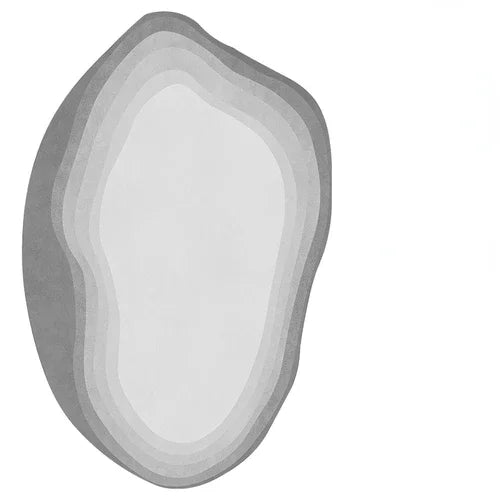 Aurora Oval Plush Art Rug — Lumière Collection by Atelier Maeve