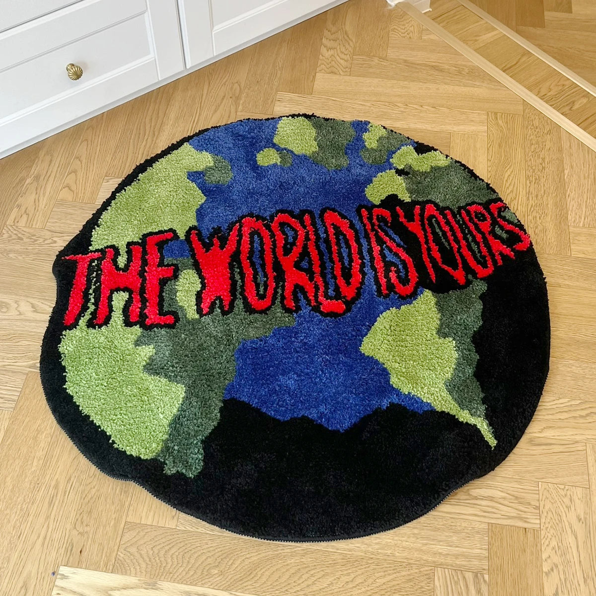 Scarface Inspired Rug – The World Is Yours Tufted Floor Mat