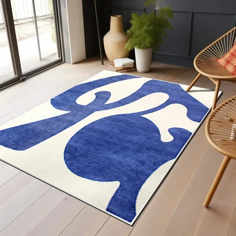Veilform Abstract Rug by Liora Hale – Modern Non-Slip Floor Mat for Living Room & Bedroom