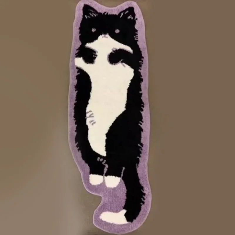 Cat Tufted Rug – Adorable Kitty Design Floor Mat for Bedroom