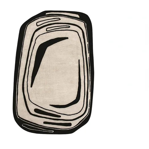 Aurora Oval Plush Art Rug — Lumière Collection by Atelier Maeve
