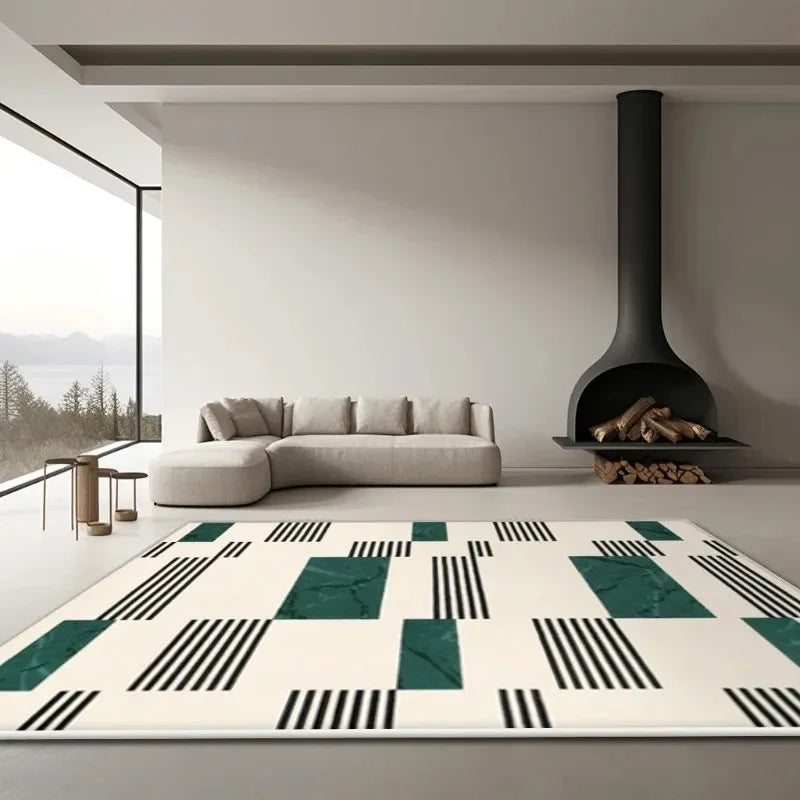 Veilform Abstract Rug by Liora Hale – Modern Non-Slip Floor Mat for Living Room & Bedroom