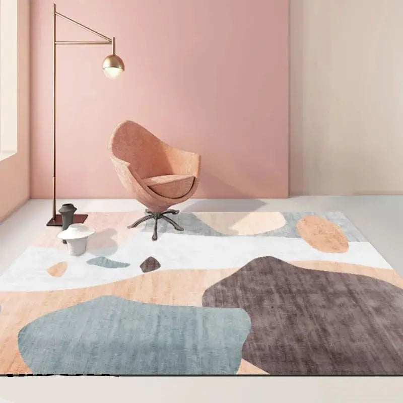 “Soft Horizon Study Collection” — Tufted Velvet Minimalist Rug from the Soren Hale Scandinavian Collection