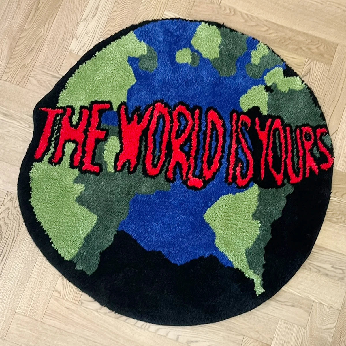 Scarface Inspired Rug – The World Is Yours Tufted Floor Mat