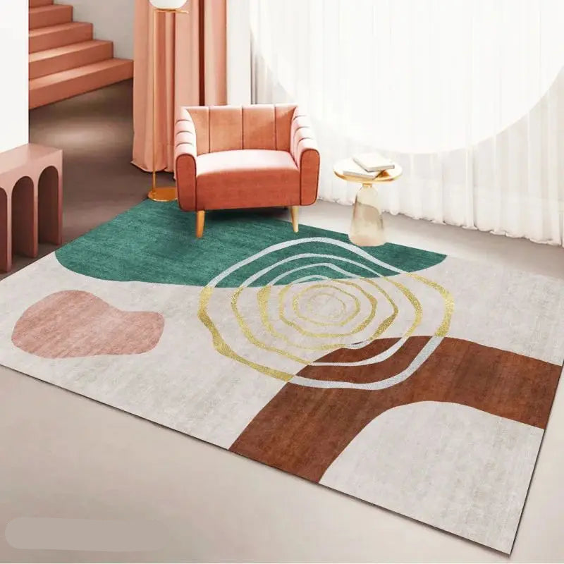 “Soft Horizon Study Collection” — Tufted Velvet Minimalist Rug from the Soren Hale Scandinavian Collection