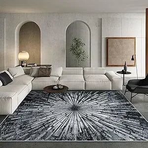“Nocturne Splash Study” —8x10ft Tufted Abstract Expression Rug by Mara Ellin Studio