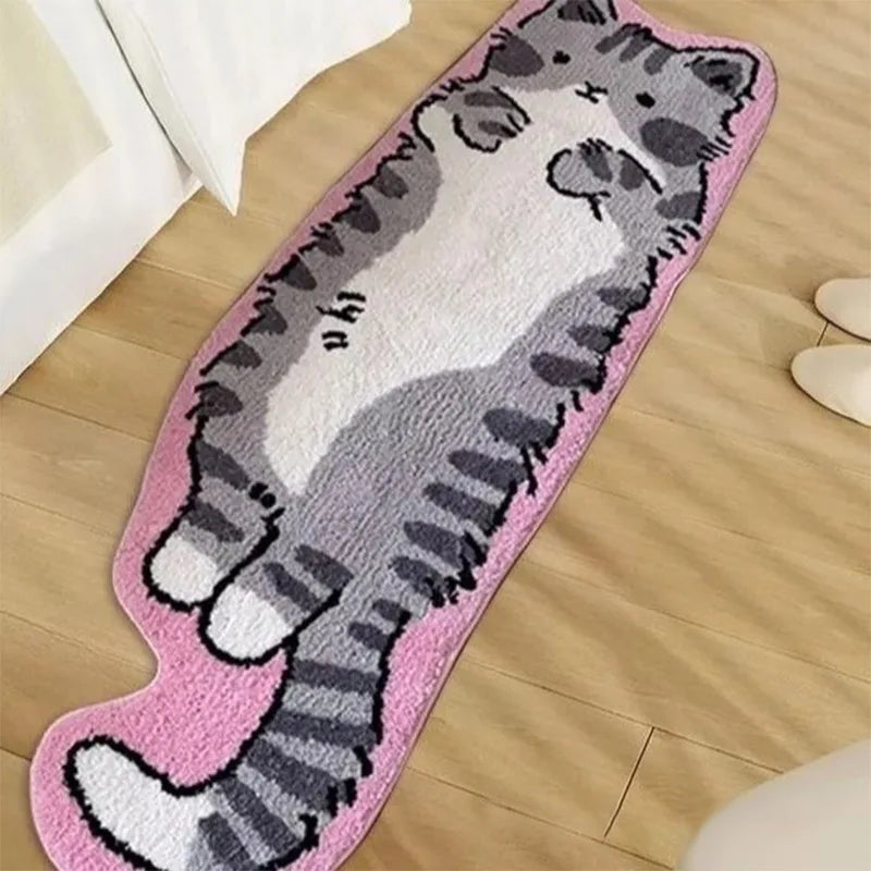 Cat Tufted Rug – Adorable Kitty Design Floor Mat for Bedroom