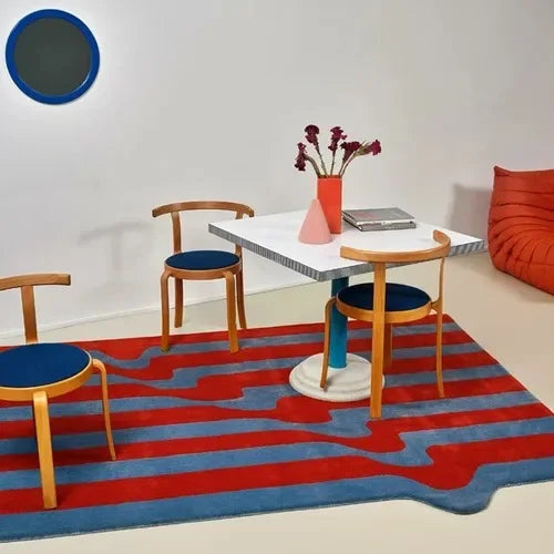 Chessboard Mirage Rug by Liora Kade — Modern Graphic Art Carpet for Living Rooms & Bedrooms