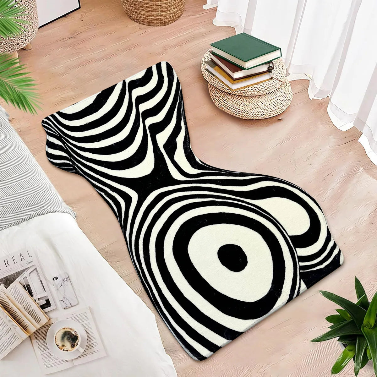 Minimalist Body Shape Rug – Tufted Aesthetic Carpet