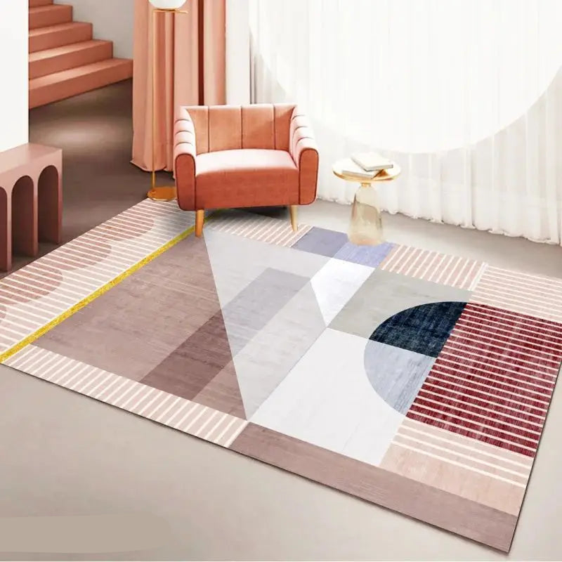 “Soft Horizon Study Collection” — Tufted Velvet Minimalist Rug from the Soren Hale Scandinavian Collection