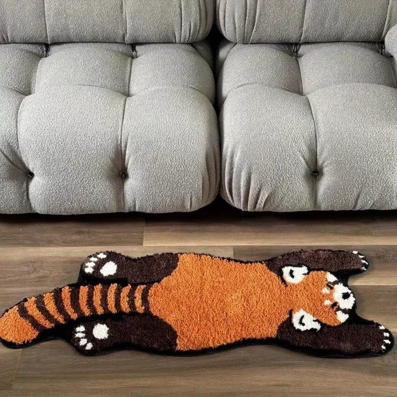 This adorable red panda rug brings soft texture and friendly charm to your floor. Ideal for bedrooms, playrooms, or any cozy corner needing a cute touch.