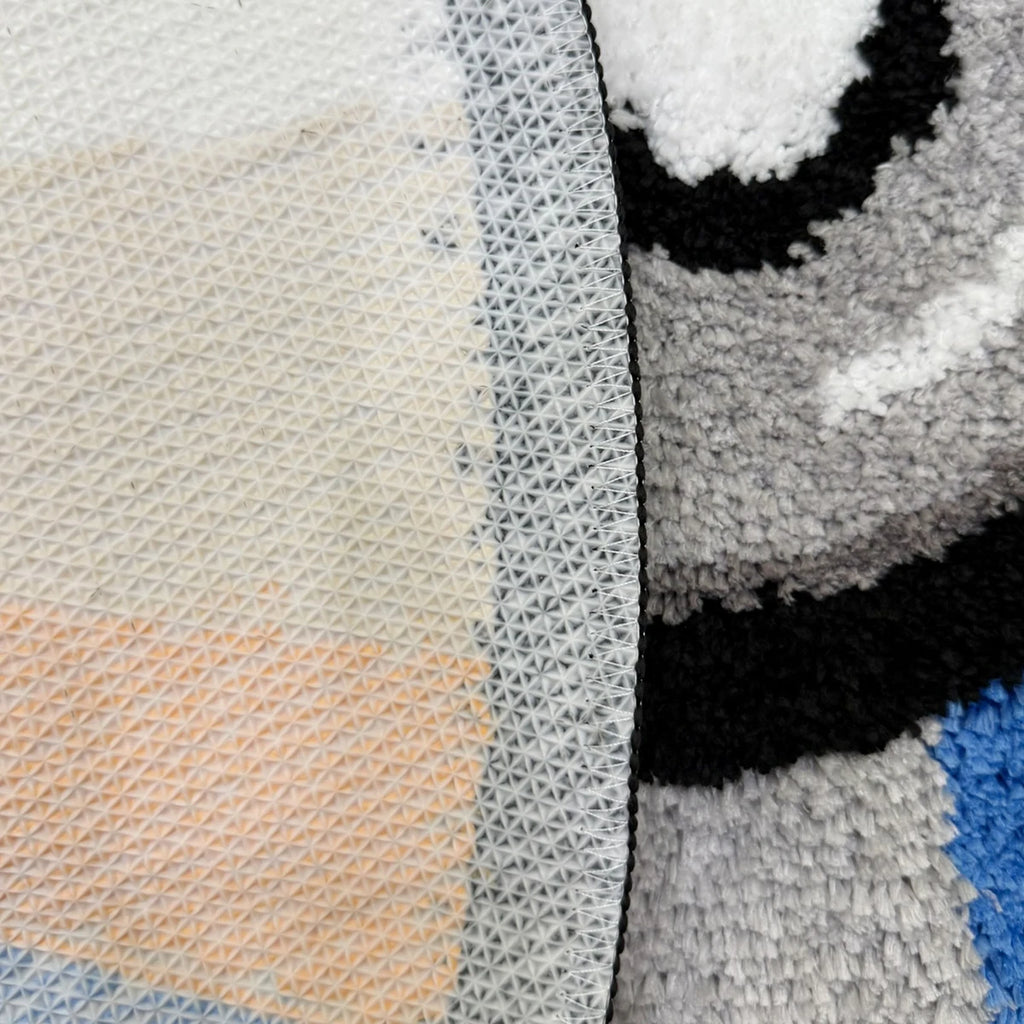 Vibrant Round CD Tufted Rug – 3D Soft Pile Modern Non-Slip Accent Carpet