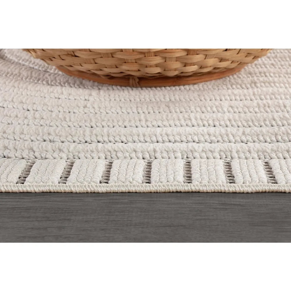 “Contour Drift No. 12” — Tufted Sculptural Swirl Rug from the Elian Varo Modernist Series